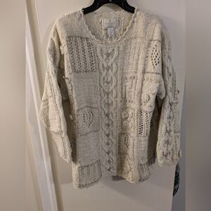Express Textured Cream Sweater
